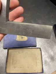 Vintage Fowler 200x130 Beveled Precision Machinist Square ...