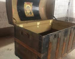 Historic 1870s Antique Steamship Trunk or Treasure Chest - Etsy