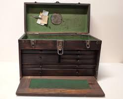 Sold at Auction: Antique Oak Machinist Tool Chest
