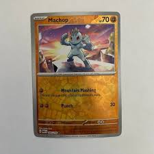 Pokemon | Toys | Machop Pokmon Card 51 Reverse Holofoil 66 ...