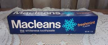 Macleans Freshmint flavor toothpaste vntg whiter teeth in ...