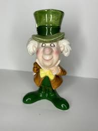 VTG DISNEY'S ALICE AND MAD HATTER PORCELAIN LOT OF 2 FIGURES ...