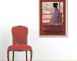 Madama Butterfly Poster: Vintage Art Nouveau Print (digital Download) - Etsy