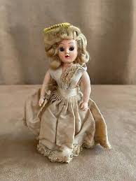 Angel Vintage Doll dress Sleep Eyes beige PMA Gown MCM ...