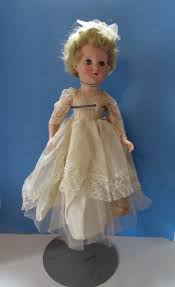 Vintage Doll Bride Doll Vinyl Face Sleep Blue Eyes Mid ...