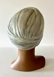 Vintage Marwal Chalkware Bust, Woman in White Turbin, MCM, Bosson Style Eyes | eBay