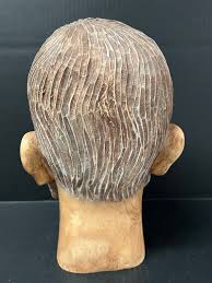 Large Solid Carved Wood Religious Saint Philip Head Sculpture With Glass Eyes - Etsy