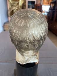 An alabaster head of a bearded man with traces of polychromy, Italy, 16th/17th C. - Coronari Auctions