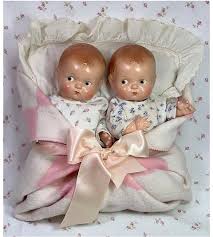 Vintage RARE 1930's Effanbee 10" Patsy BABYKIN TWINS ...