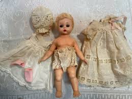 1950's Doll Alexander Baby Genius Caracul Wig Diaper Wendy Kin Dress Bonnet LOOK | eBay
