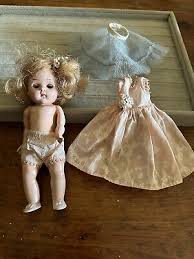 Vintage Hard Plastic Doll W/ Moveable Limbs & Eyes Signed READ | eBay