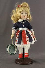 Modern BRINNS Porcelain Patriotic Costume Doll Toy SUMMER ...