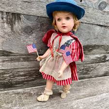 Patriotic Doll | 14" | AO | Composition | 1940's | Stars and ...