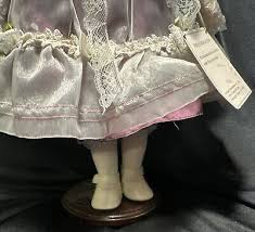 Traditions Porcelian Doll 17” Brown Eyes and Curly Hair Victorian NEW (no box) | eBay