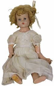 Antique Shirley Temple Composition Sleepy Eyes Articulating Baby Doll 20”