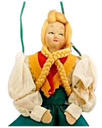 LENCI hand purse bag in doll shape Original 1950s Made in ...