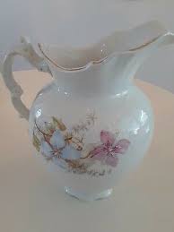 Antique Porcelain Pitcher Akron OH S.C.Co AKRON O. | eBay