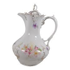 18th Century Thun White Floral Chocolate Pot | Chairish