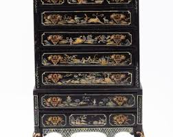 Dollhouse Miniatures ~ Bespaq Tall Black Asian Hand Painted ...