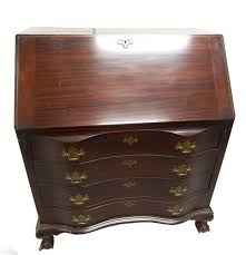 Lot - 20th C. Governor Winthrop style desk labeled Maddox ...