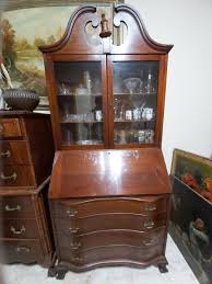 Vintage chippendale Secretary Desk & Bookcase, Claw Feet | eBay