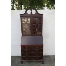 Mahogany Ball and Claw Feet Tall Secretary Desk 5891 | Chairish