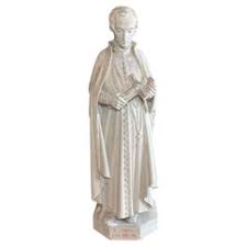 French Limestone Saint Sculpture For Sale at 1stDibs