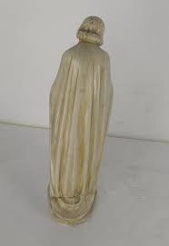 Statue Saint Praying Plaster Large Church Vintage Kneeling XL - Collectors in the House