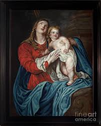 Virgin With The Child 18th Century By Anthony Van Dyck Art ...