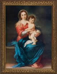 Virgin with Child by Murillo Framed Art - Catholic to the ...
