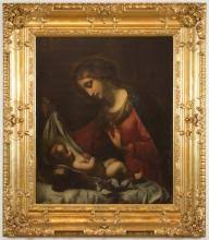 Sold at Auction: Carlo Dolci, "THE MADONNA OF THE VEIL" OIL ON CANVAS, after Car