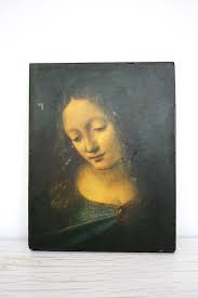 Leonardo Da Vinci's Virgin of the Rocks Vintage Wooden Canvas Wall Art of a Renaissance Masterpiece - Etsy Israel