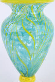 Hand Blown Art Glass Vase - Etsy
