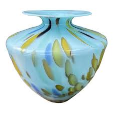 Vintage Maestri Vetrai Hand Blown Aqua Multicolor Italy Art ...