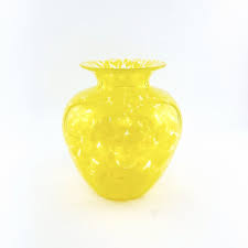 Bright Yellow Amphora Vase by Drew Cobb — Hot Glass Alley