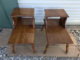 Pair of Vintage MCM Maple Colonial Style End/side Tables - Etsy