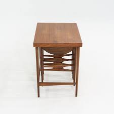 1950s Walnut Nesting or Serving Tables by Bertha Schaefer ...