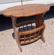 Solid Oak Magazine Rack End Table (MRT36) | eBay