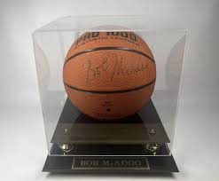 Braves Lakers Bob McAdoo Signed Full Size Basketball with ...