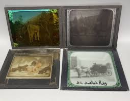 ATQ Magic Lantern Glass Slides ANIMALS x 4 | eBay