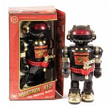 Lot - (2) 1985 ROBOTRON RT-2 TOY ROBOTS - New Bright, Hong ...