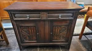 1920s Spanish Cabinet Conquistador Face Oak Spanish Revival ...