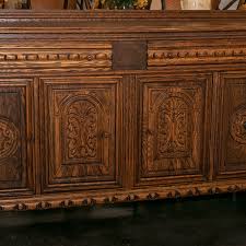 Antique Restored German Hand Carved Oak Buffet | Grandview ...
