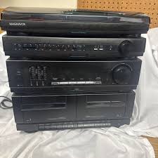 Magnavox AS305M Stereo Turntable Receiver & Dual Cassette ...