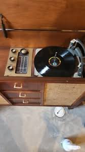 Mid-Century Fisher Stereo Radio Console w/Garrard Turntable ...