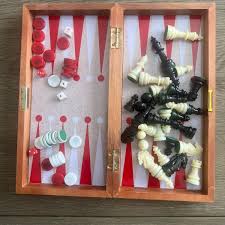 Vintage Magnetic Travel Board Game Set: Chess, Checkers ...