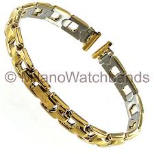 10mm Speidel Ladies Gold Tone Horseshoe Link Clasp Watch ...