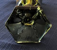 VINTAGE ~ Fostoria Olive Green Glass Footed Vase 8" 1887 ...