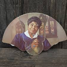 Vintage Spriggs Watson Funeral Home Folding Fan Mahalia ...