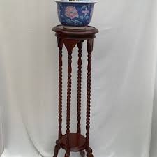 Vintage Artdeco Mahogany Barley Twist Plant Stand. Ornament/vase Display Table Stand - Etsy